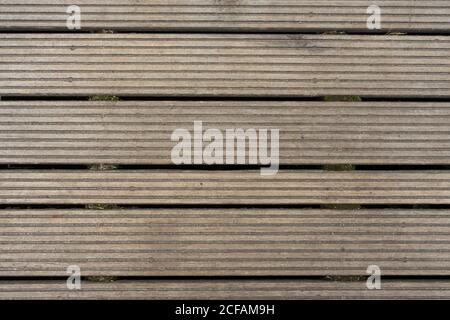 texture horizontale du motif de planches de bois sales Banque D'Images