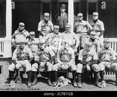 L'équipe de baseball de Princeton Banque D'Images