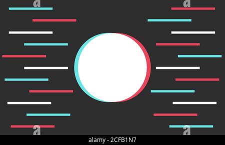 Arrière-plan moderne coloré dans le style du réseau social. Arrière-plan numérique. Couvercle de flux. Concept de médias sociaux. Illustration vectorielle. EPS10. Illustration de Vecteur