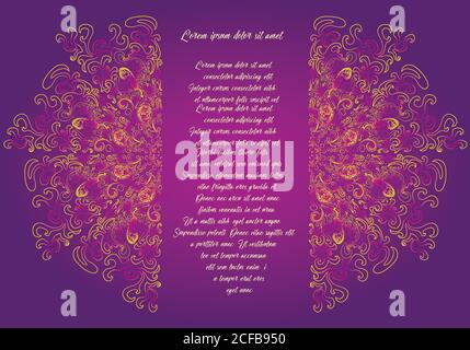 Psychédélique, chamanique fractal mandala, isolé, couleur arc-en-ciel Illustration de Vecteur