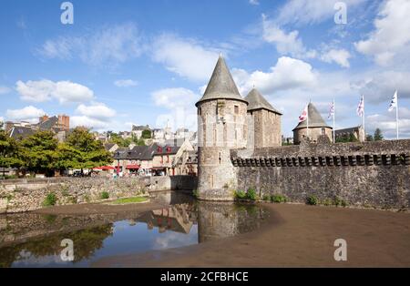 Château de Fougères, Bretagne, France Banque D'Images