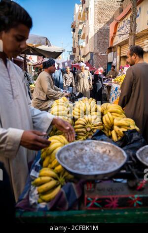 Marché de rue à Louxor, Égypte Banque D'Images