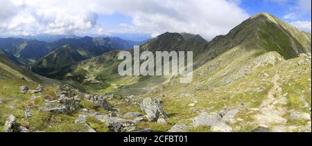 Panorama du Tauern inférieur avec le mont Grosser Bosenstein, Alpes, Autriche Banque D'Images