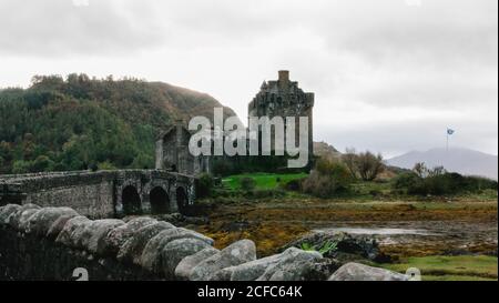 château d'eilean donan en écosse Banque D'Images