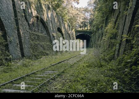 Ancien chemin de fer abandonné Banque D'Images