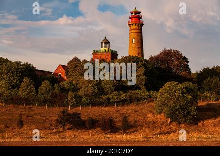 Tour de Schinkel, phare, cap Arkona, île de Ruegen, mer Baltique Banque D'Images