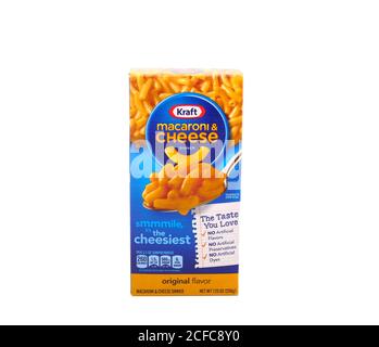 Macaroni Kraft et fromage Banque D'Images