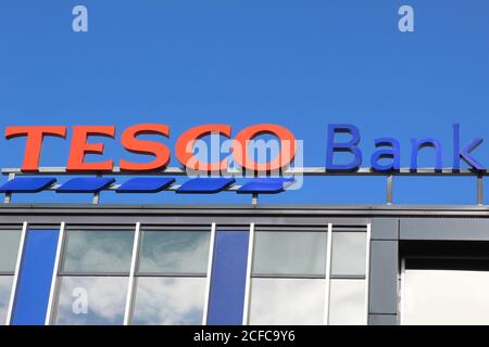 Siège social de la banque Tesco Banque D'Images