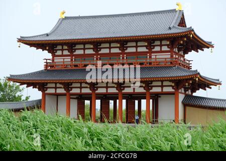 Nara Japon - le palais Heijo reste la porte d'entrée Banque D'Images