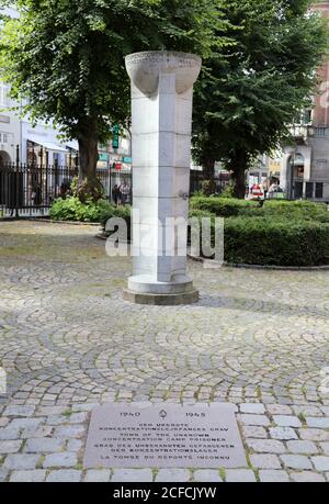 Tombe du camp de concentration inconnu prisonnier à l'Église Du Saint-Esprit à Copenhague Banque D'Images