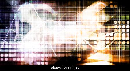 La technologie de la science comme un Body Concept Abstract Banque D'Images