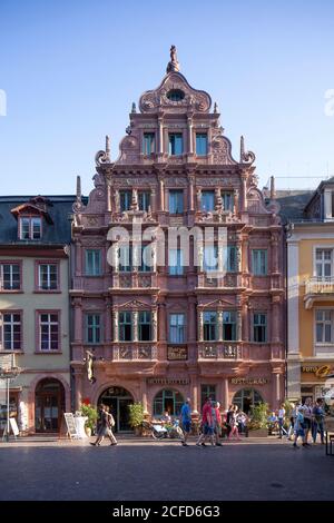 Hôtel historique Ritter dans la vieille ville, Heidelberg, Bade-Wurtemberg, Allemagne, Europe Banque D'Images