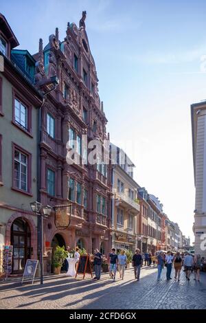 Hôtel historique Ritter dans la vieille ville, Heidelberg, Bade-Wurtemberg, Allemagne, Europe Banque D'Images