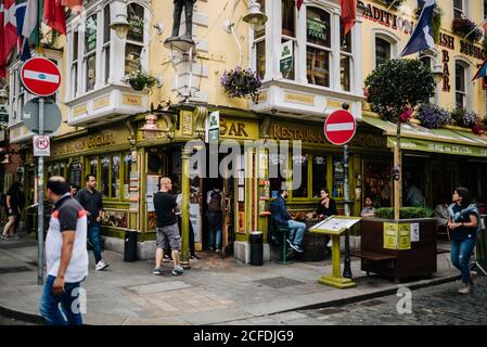 Oliver St. John Gogartys hôtel et restaurant à Temple Bar, Dublin, Irlande Banque D'Images