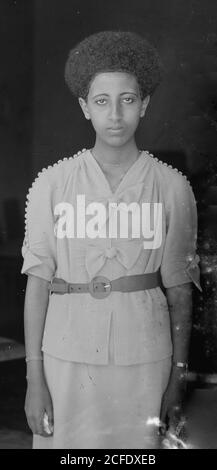 Histoire du Moyen-Orient - Princesse Tsehay Haile Selassie (Sahay Haylaselase) Fille de l'empereur Haile Selassie d'Éthiopie Jérusalem Banque D'Images