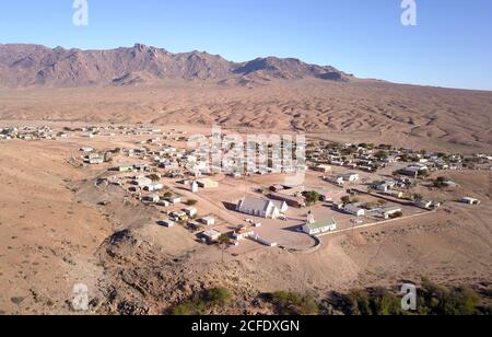 Survoler la petite ville de Koeboes en Afrique du Sud Banque D'Images