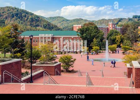 Cullowhee, Jackson Comté (Caroline du Nord, États-Unis d'Amérique. Western Carolina University Campus. Banque D'Images