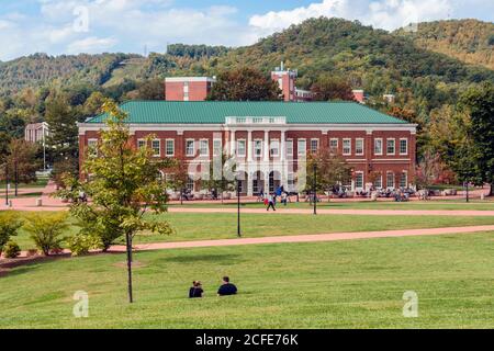 Cullowhee, Jackson Comté (Caroline du Nord, États-Unis d'Amérique. Western Carolina University Campus. Banque D'Images