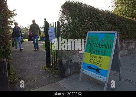 Portobello Market, Édimbourg, Écosse, Royaume-Uni. 5 septembre 2020. Début tranquille à la réouverture du marché porty local après le verrouillage du coronavirus Covid-19. Crédit : Arch White/Alamy Live News. Banque D'Images