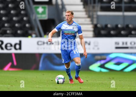 DERBY, ANGLETERRE. 5 SEPTEMBRE Scott Wilson de Barrow pendant le match de la Carabao Cup entre Derby County et Barrow au Pride Park, Derby (Credit: Jon Hobley | MI News) Credit: MI News & Sport /Alay Live News Banque D'Images