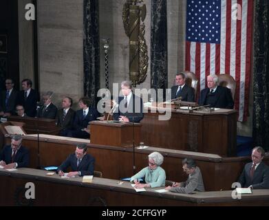 Jimmy carter présente son discours sur l'état de l'Union au Congrès. CA. 01/23/1979 Banque D'Images