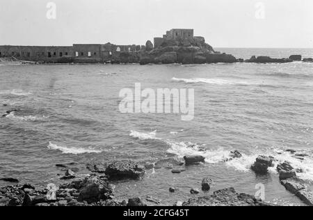 Légende originale: Caesarea - lieu: Israel--Caesarea ca. 1934-1939 Banque D'Images