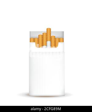 Paquet de cigarettes. Illustration vectorielle Illustration de Vecteur