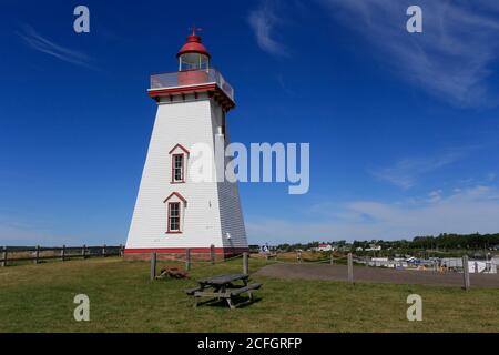 Phare de souris, souris, Île-du-Prince-Édouard, Canada Banque D'Images