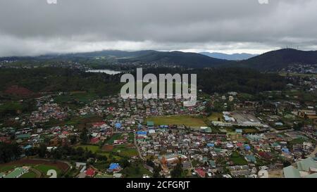 Paysage du Sri Lanka. Prise de vue aérienne. Banque D'Images