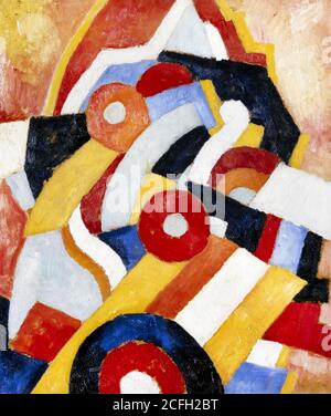 Marsden Hartley, abstraction, Circa 1914, huile sur toile, Museum of Fine Arts, Houston, Etats-Unis Banque D'Images