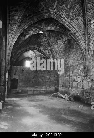 Histoire du Moyen-Orient - Krak des Chevaliers & Monastère de Saint-Georges. Krak des Chevaliers. Quartier intérieur et entrée au réfectoire (cloîtres)Â ; l'Int[érior] Banque D'Images