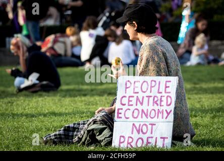 Westminster, Londres, Royaume-Uni. 5 septembre 2020.divers groupes, dont la rébellion d'extinction, protestent dans le centre de Londres, au Royaume-Uni Banque D'Images