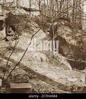 Le paysage marqué après la bataille de Belleau Wood pendant Première Guerre mondiale - 1918 Banque D'Images
