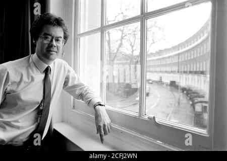 Graham Clayton avocat syndical au National Union of Teachers, Mabledon place, Londres. 28 février 1990. Photo: Neil Turner Banque D'Images