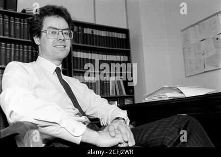 Graham Clayton avocat syndical au National Union of Teachers, Mabledon place, Londres. 28 février 1990. Photo: Neil Turner Banque D'Images