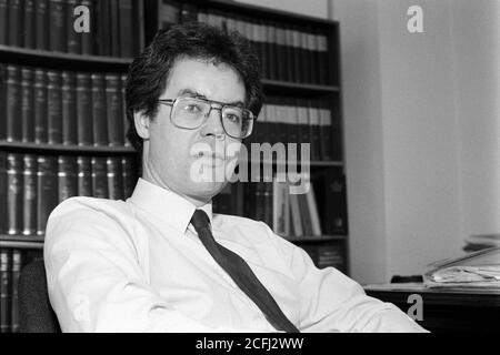 Graham Clayton avocat syndical au National Union of Teachers, Mabledon place, Londres. 28 février 1990. Photo: Neil Turner Banque D'Images