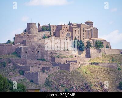 Château de Cardona, Espagne. Vue rapprochée. Style roman et gothique. Banque D'Images