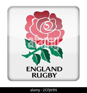 Logo du rugby national d'Angleterre Banque D'Images