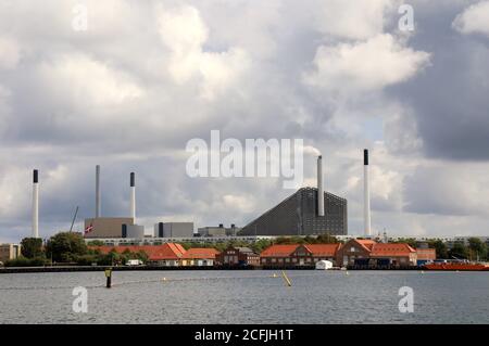 Les déchets d'Amager Bakke à la centrale électrique de Copenhague Banque D'Images