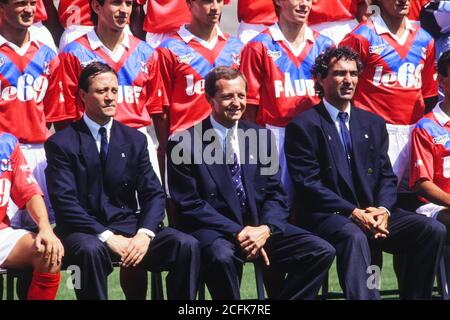 Jean-Michel Aulas, président de l'Olympique Lyonnais (OL) club de football Lyon, France Banque D'Images
