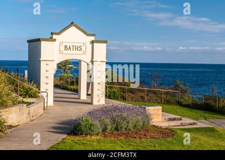 Entrée des Coogee Thermes, Sydney, Nouvelle-Galles du Sud, Australie Banque D'Images