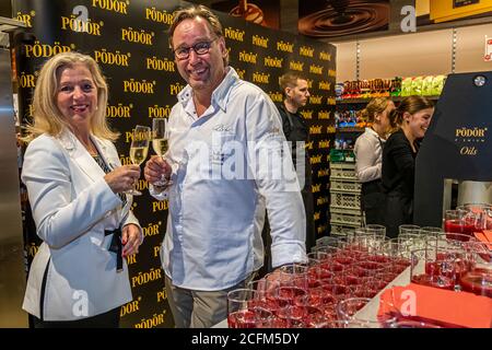 Helga Wachtmeister et Thomas Bühner à EDEKA Zurheide Food Exibition à Düsseldorf, Allemagne Banque D'Images