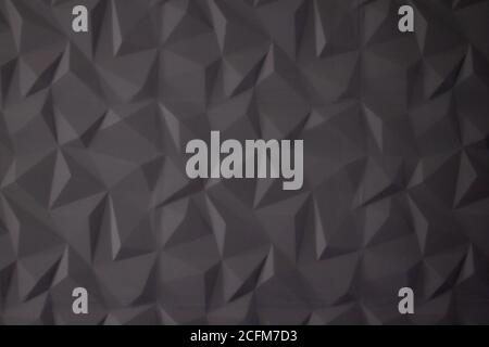 Arrière-plan abstrait des polygones sur fond gris. Banque D'Images