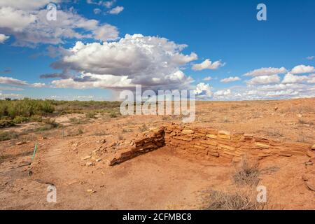 Arizona, Winslow, parc national d'Homolovi, sites archéologiques de Puebloan de Hopi Banque D'Images