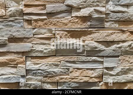 Fond Brickwall dans les tons clairs Banque D'Images
