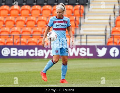 Londres, Royaume-Uni. 1er février 2018. LONDRES, ANGLETERRE - SEPTEMBRE 06 : Rachel Daly de West Ham United WFC pendant Barclays FA Women's Super League entre Tottenham Hotspur et West Ham United au stade de Hive, Londres, Royaume-Uni le 06 septembre 2020 crédit : action Foto Sport/Alay Live News Banque D'Images