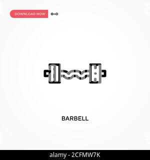 Icône de vecteur barbell. Illustration moderne et simple à vecteur plat pour site Web ou application mobile Illustration de Vecteur