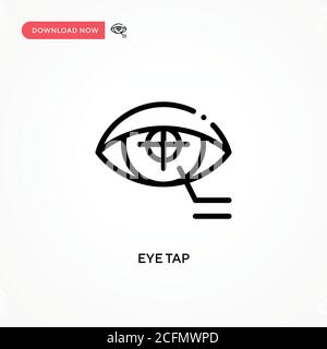 L'œil touche l'icône vecteur. Illustration moderne et simple à vecteur plat pour site Web ou application mobile Illustration de Vecteur