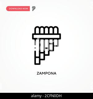 Icône de vecteur Zampona. Illustration moderne et simple à vecteur plat pour site Web ou application mobile Illustration de Vecteur