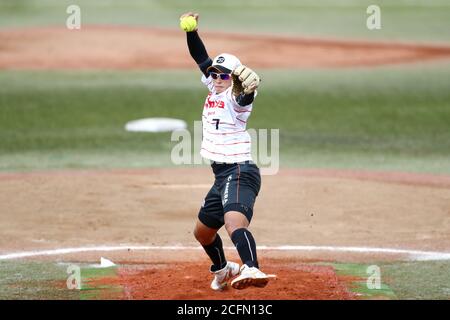 Kanagawa, Japon. 6 septembre 2020. Yukiko Ueno (Bee Queen) Softball : 53e championnat de softball féminin du Japon entre Toyota Red Terriers - Bic Camera Bee Queen au stade Yamato à Kanagawa, Japon . Crédit: Naoki Nishimura/AFLO SPORT/Alay Live News Banque D'Images